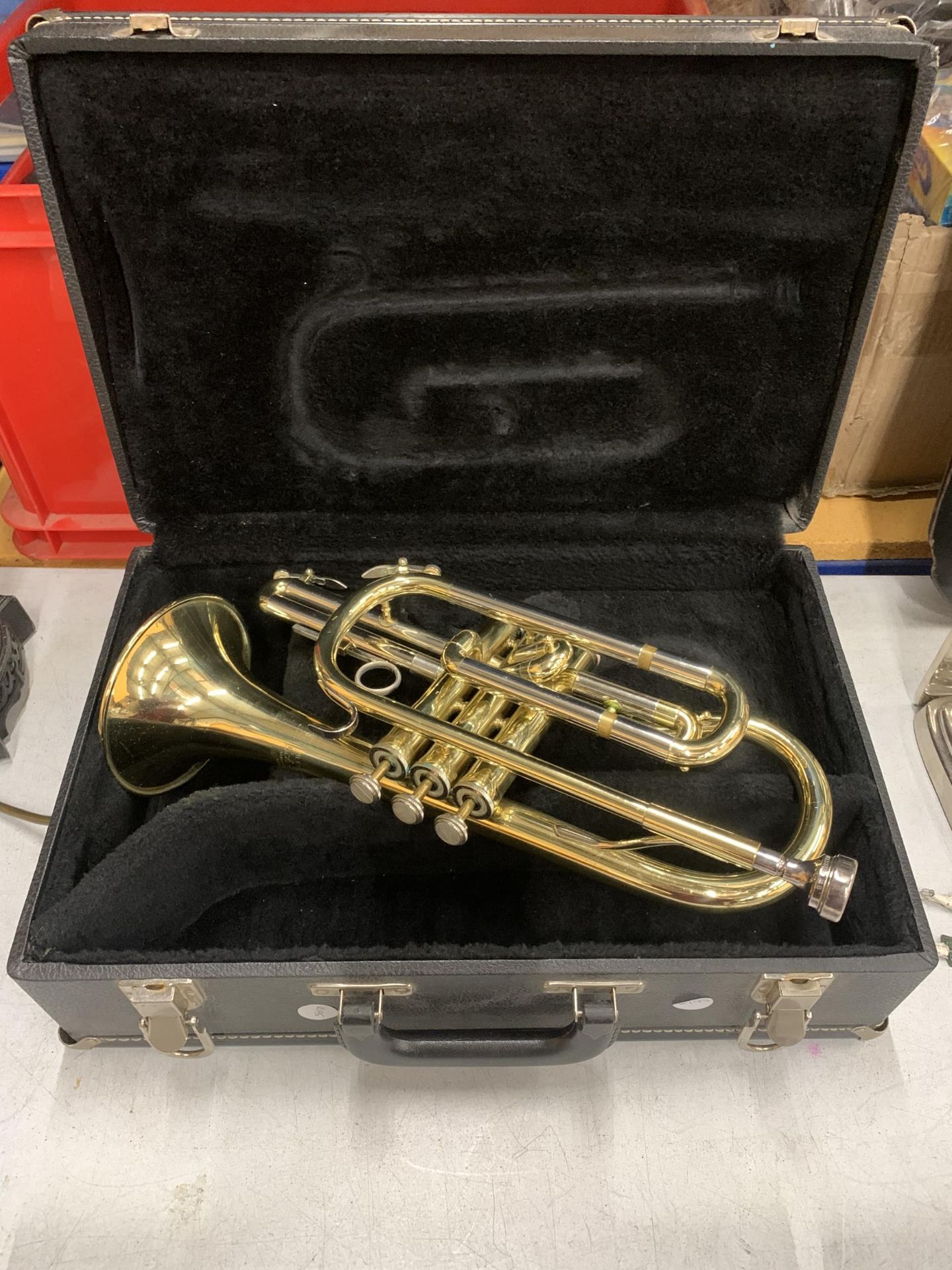A CASED BLESSING, U.S.A SCHOLASTIC TRUMPET