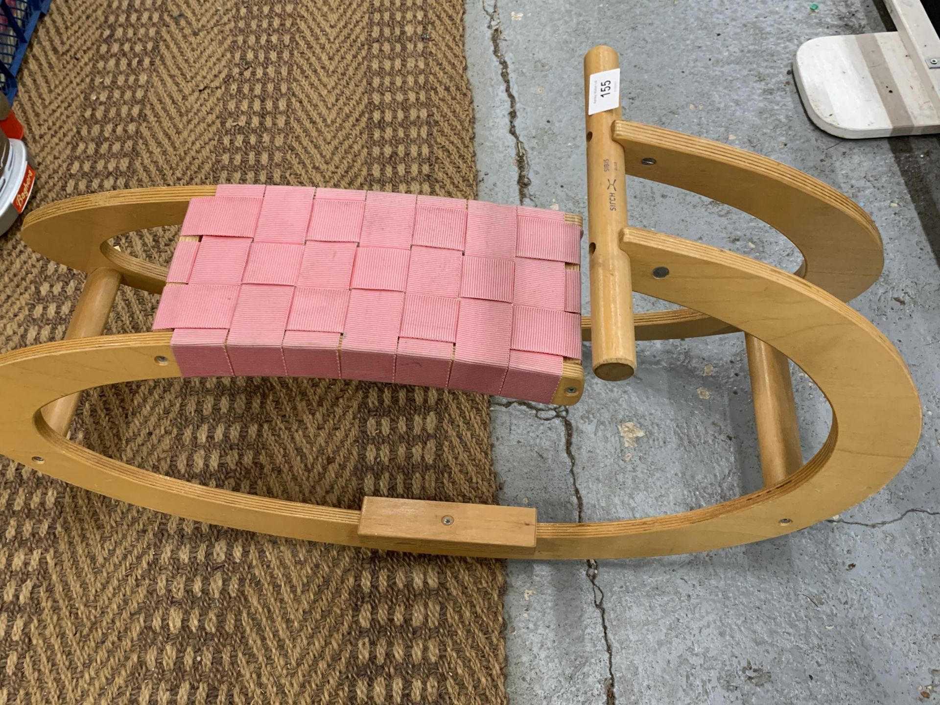 A SIRCH VINTAGE CHILD'S ROCKER