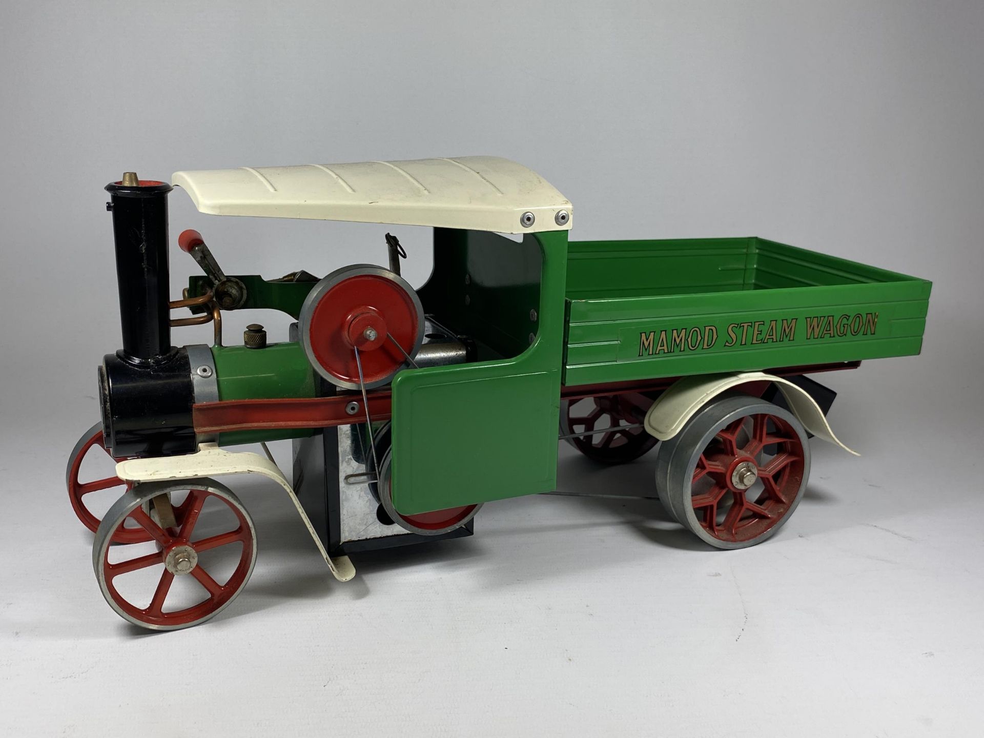 A VINTAGE BOXED MAMOD S1 LIVE STEAM WAGON