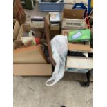 AN ASSORTMENT OF HOUSEHOLD CLEARANCE ITEMS TO INCLUDE DVDS AND BOOKS ETC