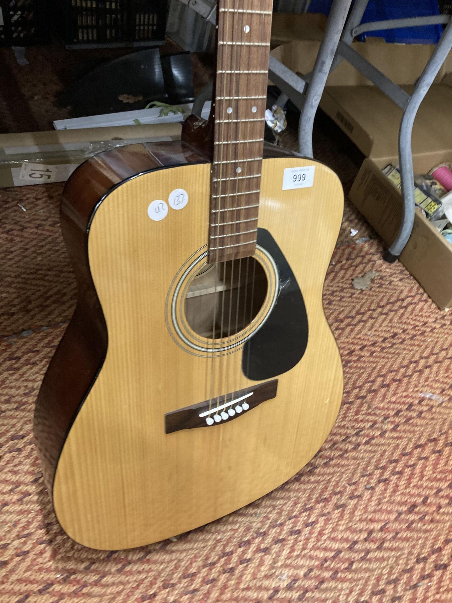 A YAMAHA ACOUSTIC GUITAR - Image 3 of 6