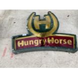 A HUNGRY HORSE ILLUMINATED SIGN