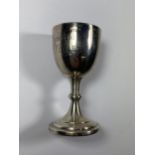 A SMALL HALLMARKED SILVER TROPHY CUP