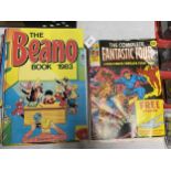 A COLLECTION OF 1970'S & LATER COMICS, BEANO ANNUALS, FANTASTIC FOUR ETC