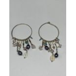 A PAIR OF NATIVE AMERICAN STYLE EARRINGS