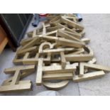 A LARGE QUANTITY OF ASSORTED METAL ILLUMINATED LETTERS