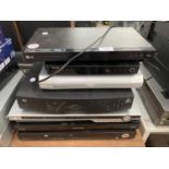 AN ASSORTMENT OF DVD PLAYERS TO INCLUDE TEVION AND PANASONIC ETC