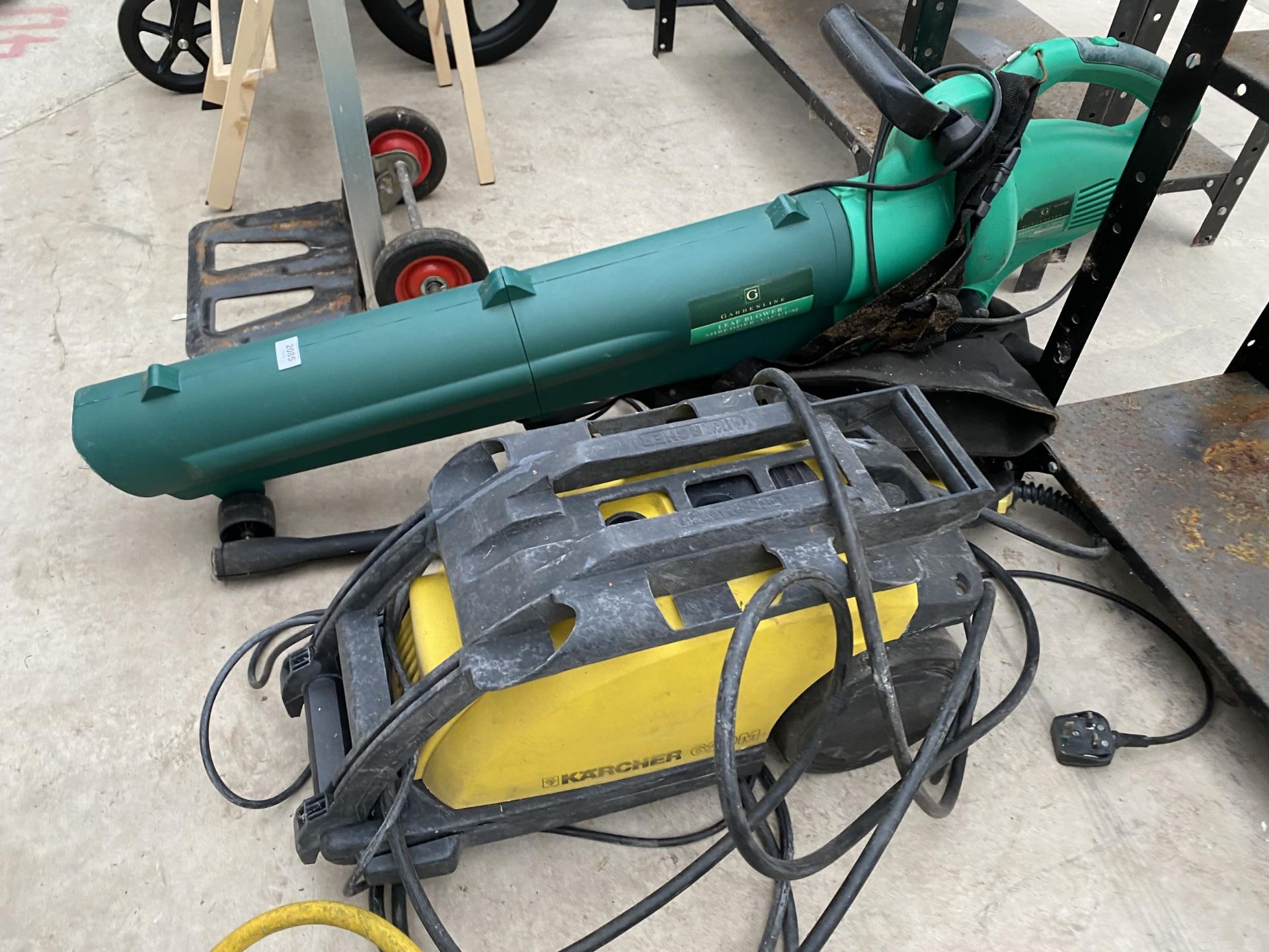 AN ELECTRIC LEAF BLOWER AND A KARCHER PRESSURE WASHER - Image 2 of 2