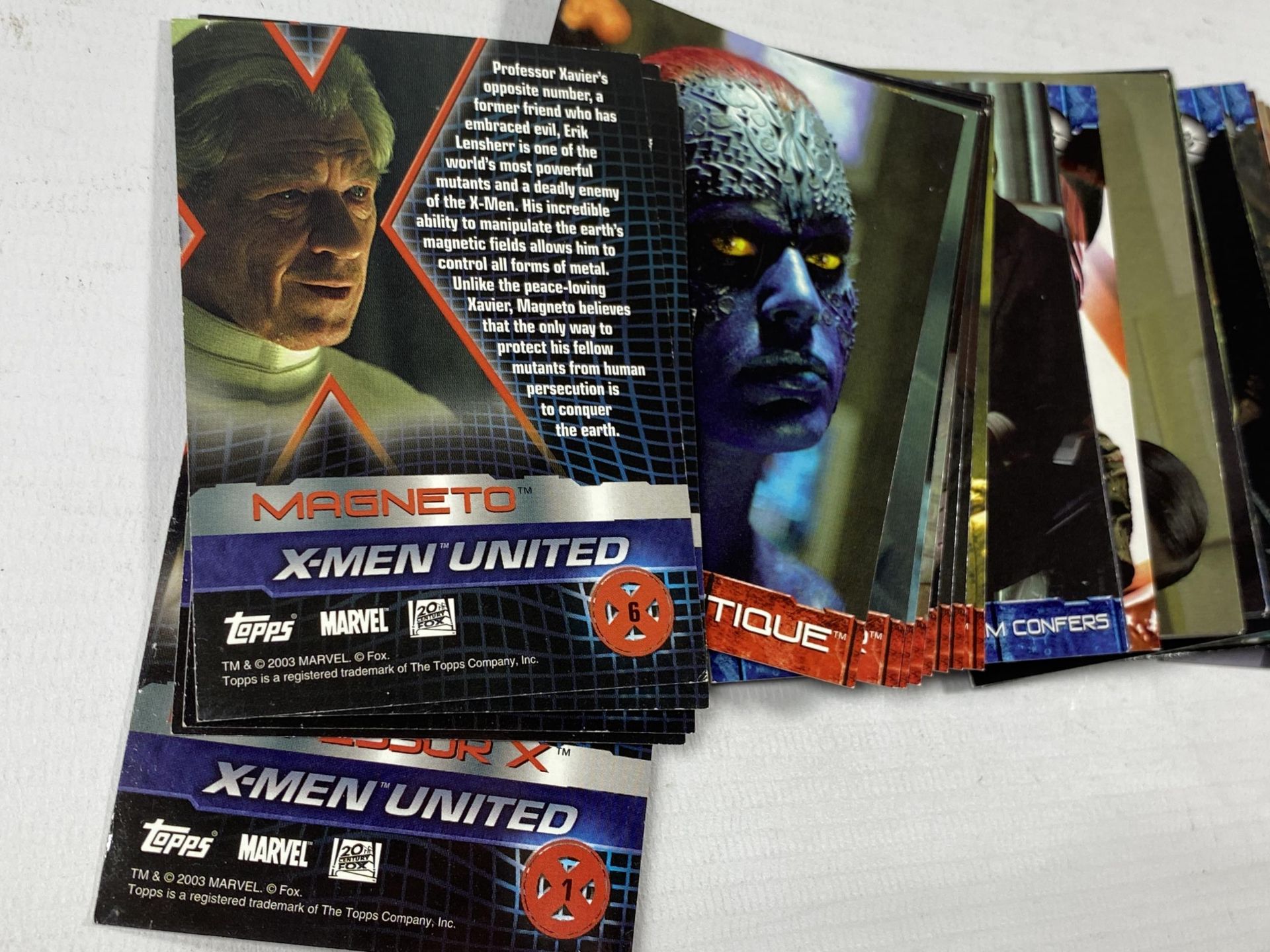 A COLLECTION OF 50 MARVEL X-MEN TRADING CARDS - Image 2 of 2