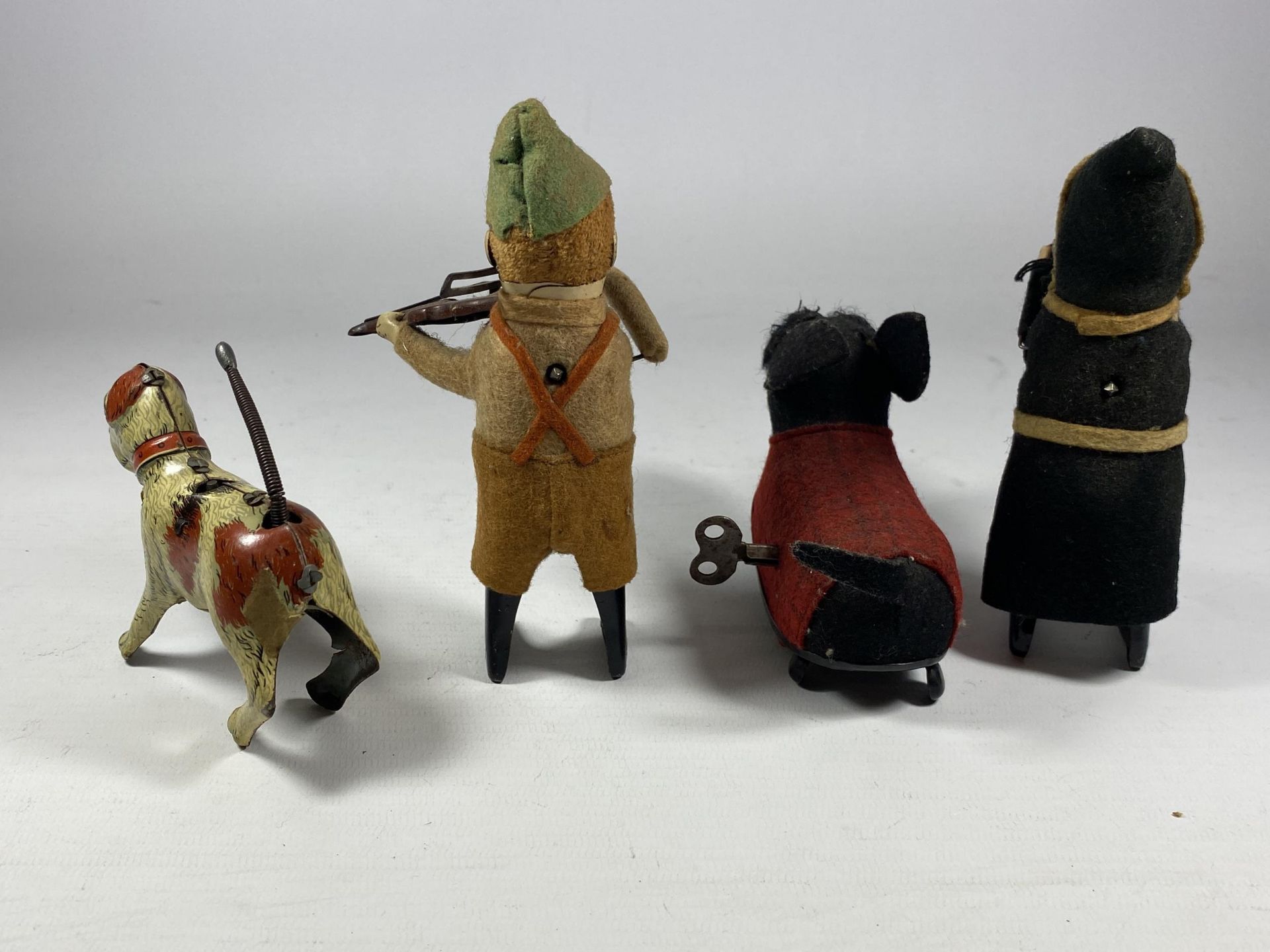 FOUR VINTAGE WIND UP FIGURES TO INCLUDE THREE SCHUCO - THE DRINKING MONK, THE DUTCHMAN WITH THE - Image 2 of 6