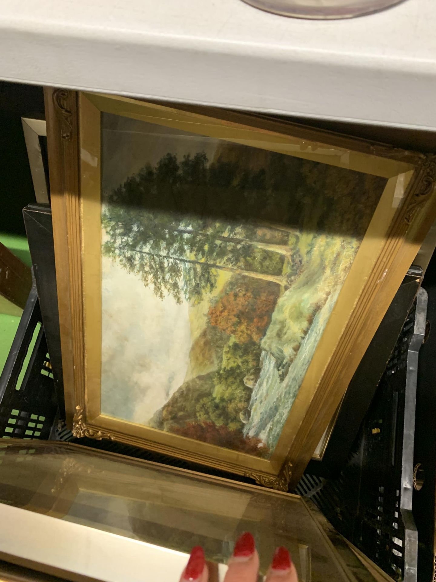 A QUANTITY OF LARGE FRAMED PRINTS - Image 3 of 4