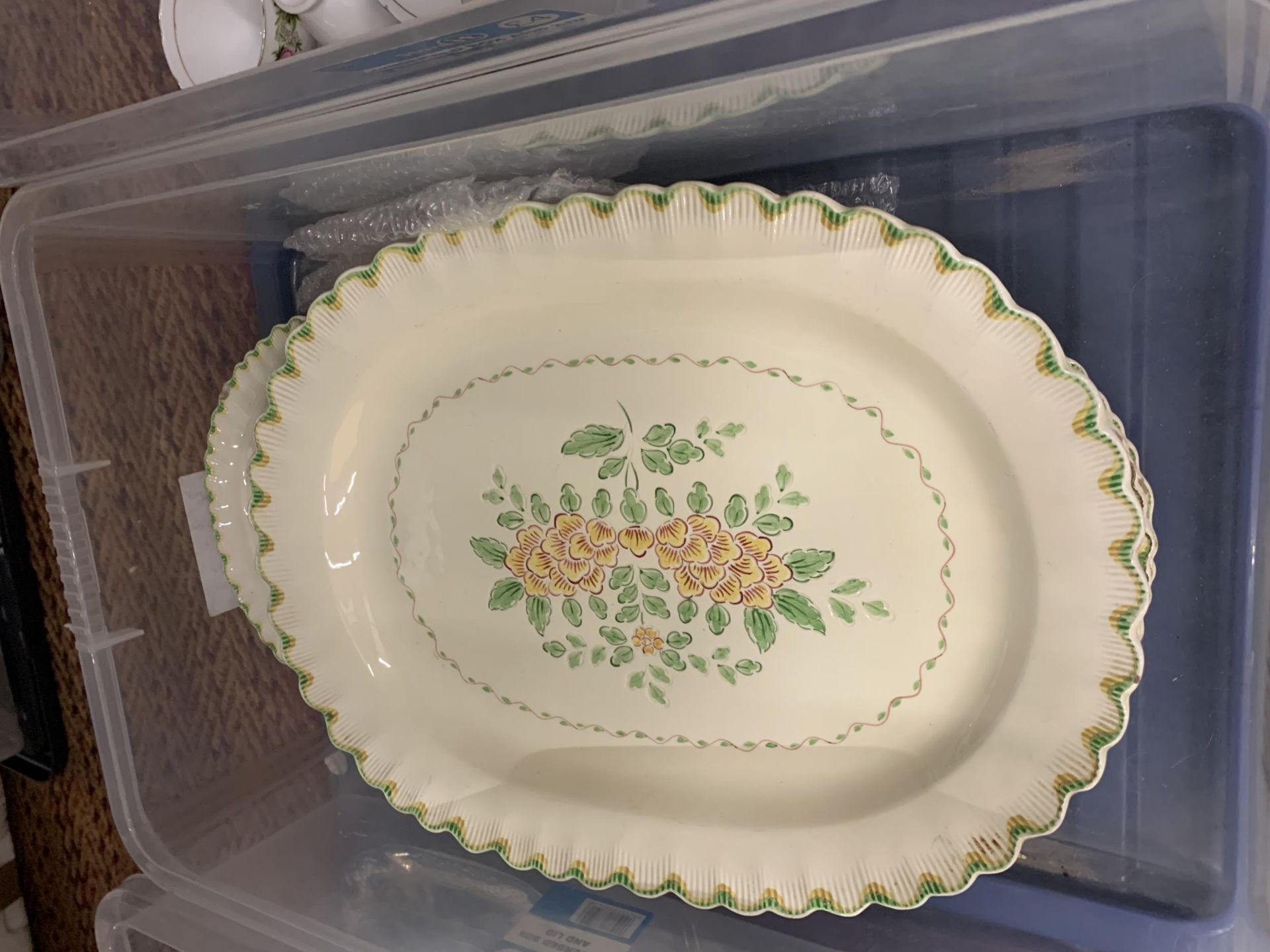 TWO BOXES OF ASSORTED ADAMS CHINA DINNER WARE - Image 2 of 8