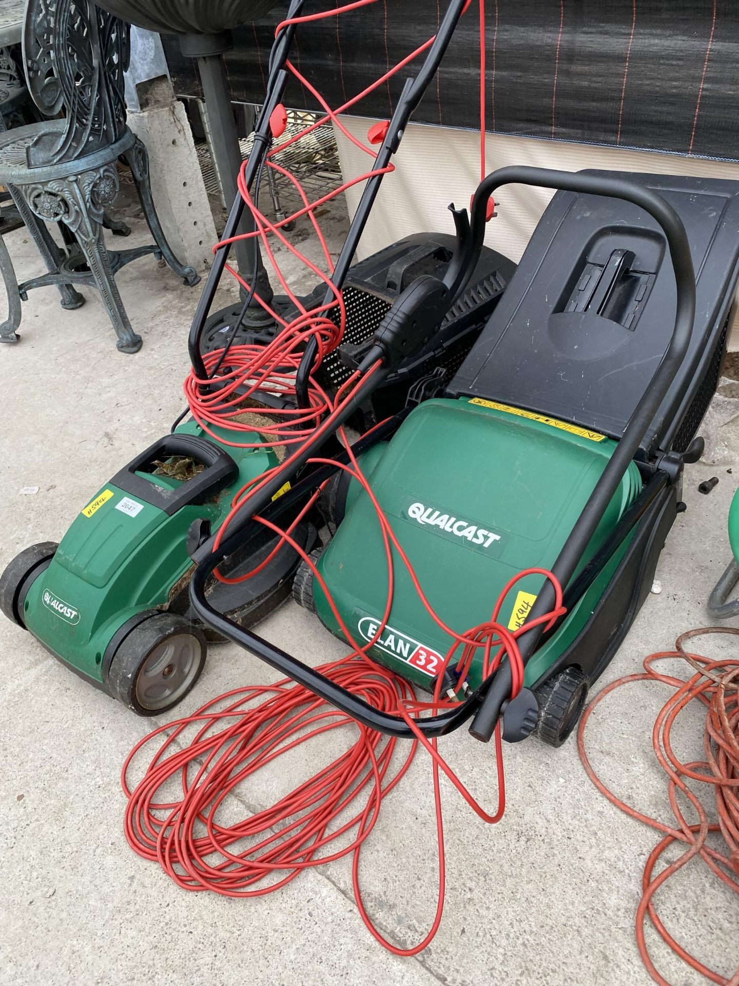 TWO QUALCAST ELECTRIC LAWN MOWERS - Image 2 of 2