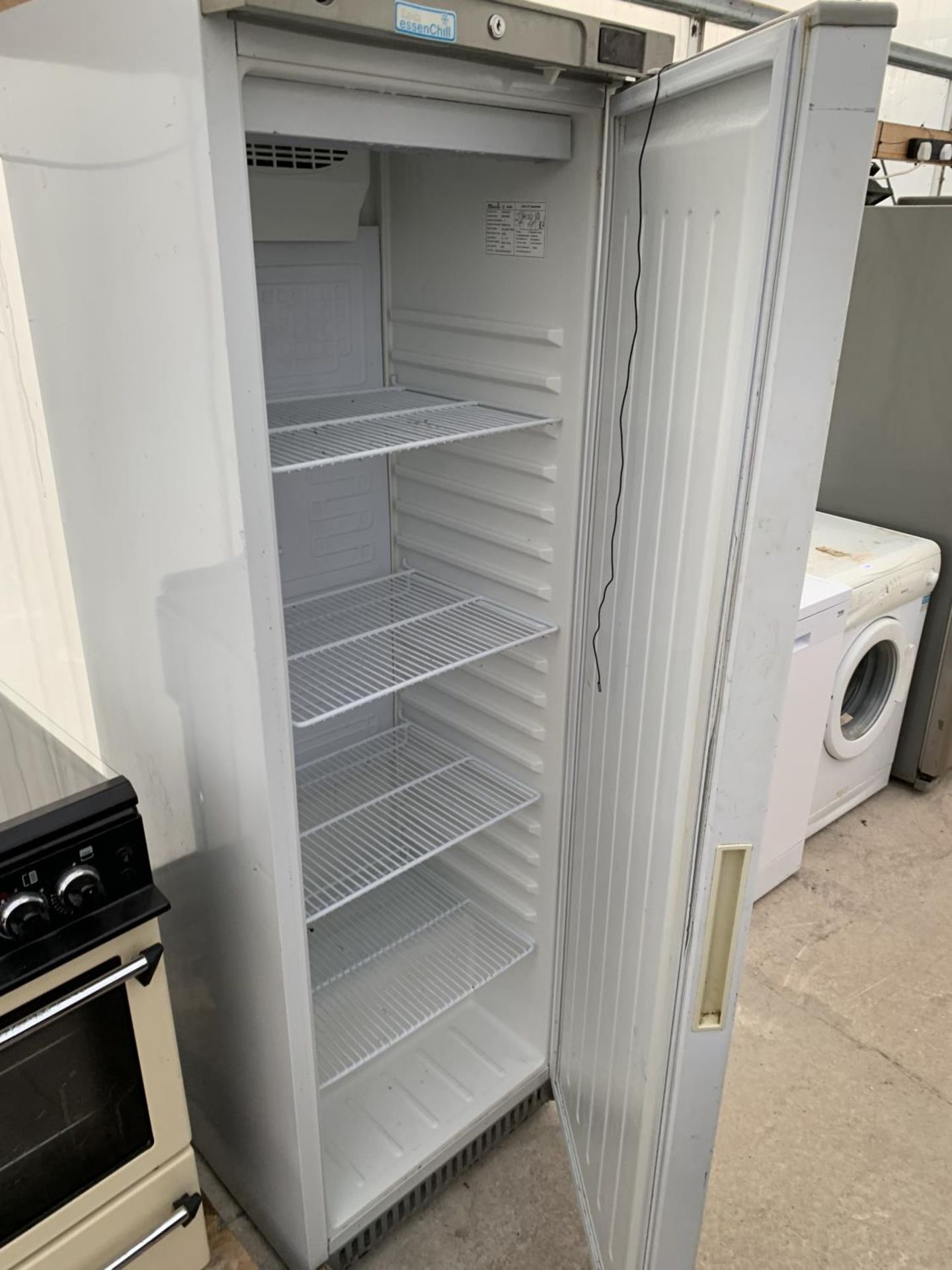 A WHITE LEC INDUSTRIAL UPRIGHT FRIDGE - Image 2 of 2
