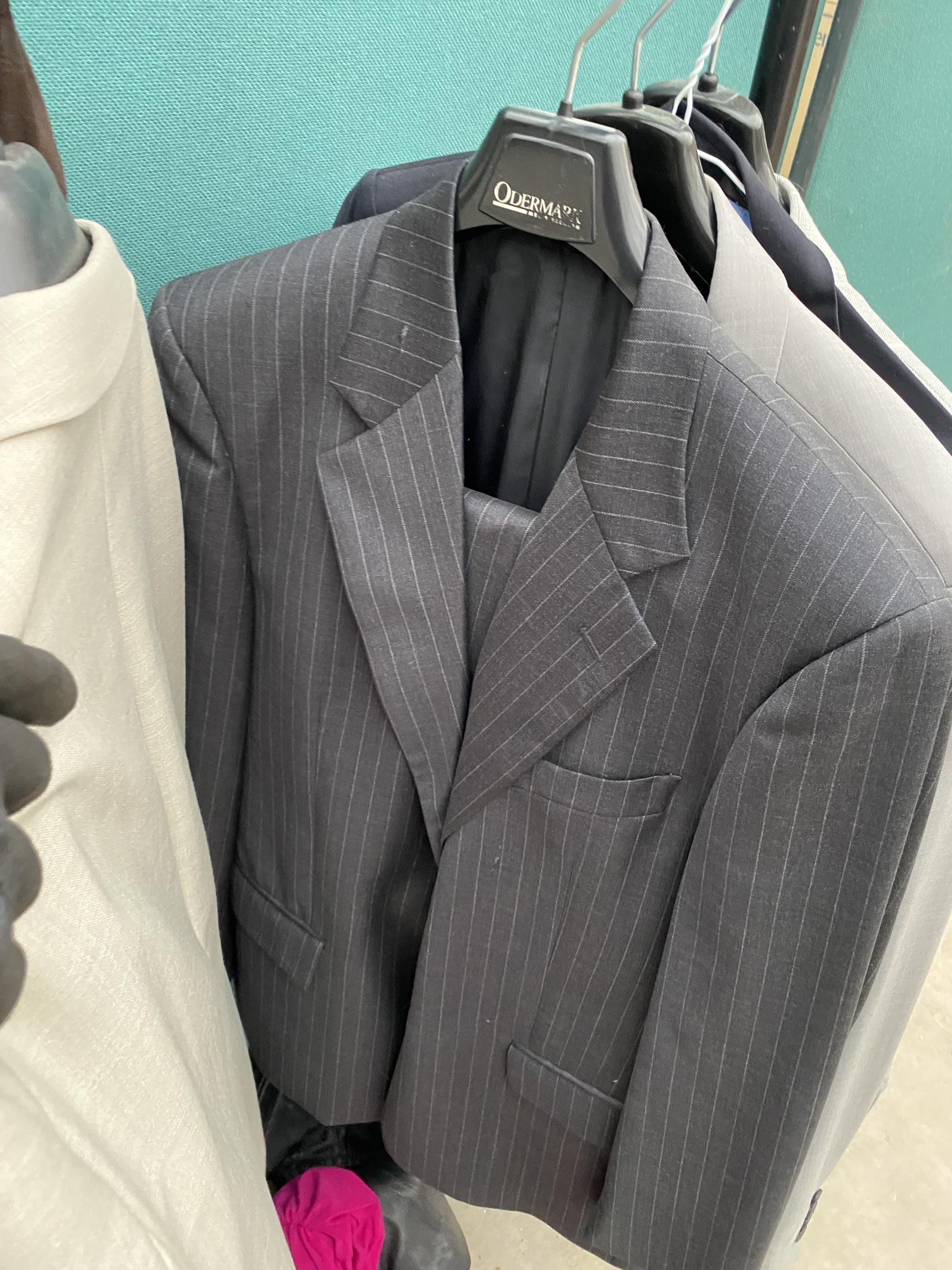 FIVE VARIOUS SUIT JACKETS- THREE HAVING THE TROUSERS - Image 2 of 5