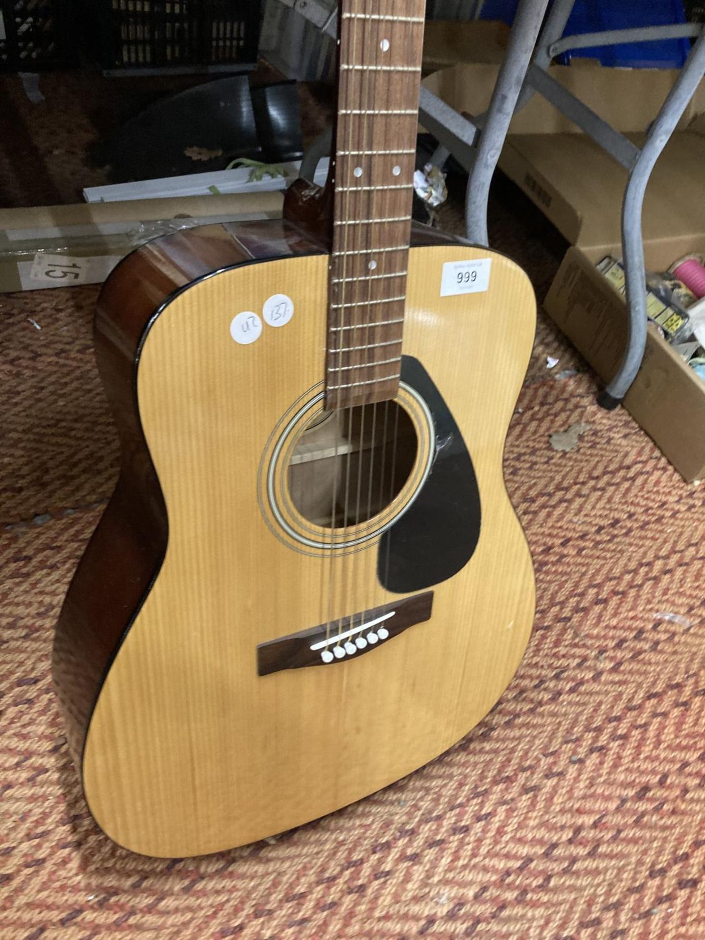 A YAMAHA ACOUSTIC GUITAR - Image 4 of 6