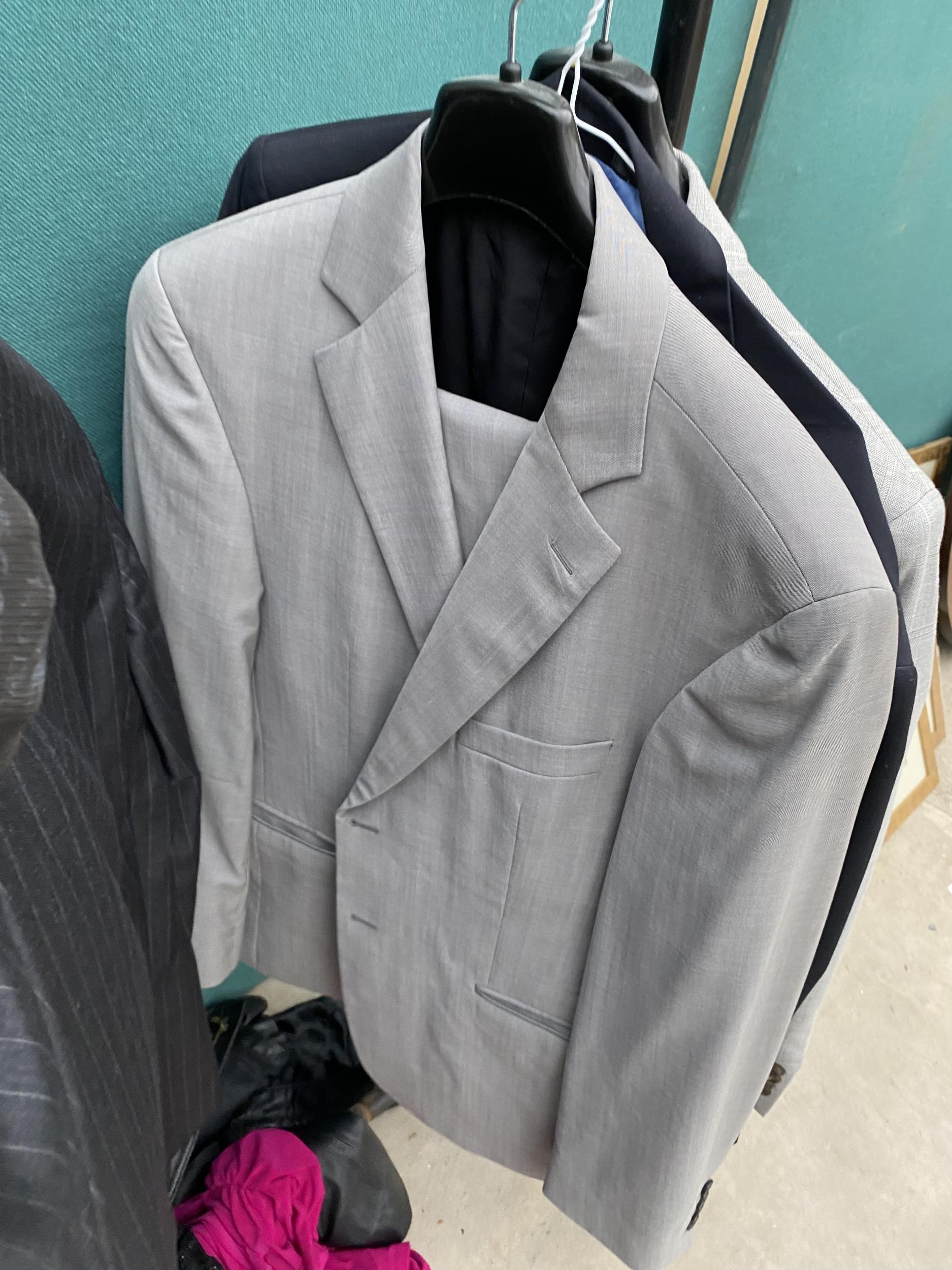 FIVE VARIOUS SUIT JACKETS- THREE HAVING THE TROUSERS - Image 3 of 5