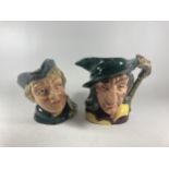 TWO ROYAL DOULTON TOBY JUGS TO INCLUDE DICK WHITTINGTON AND THE PIED PIPER