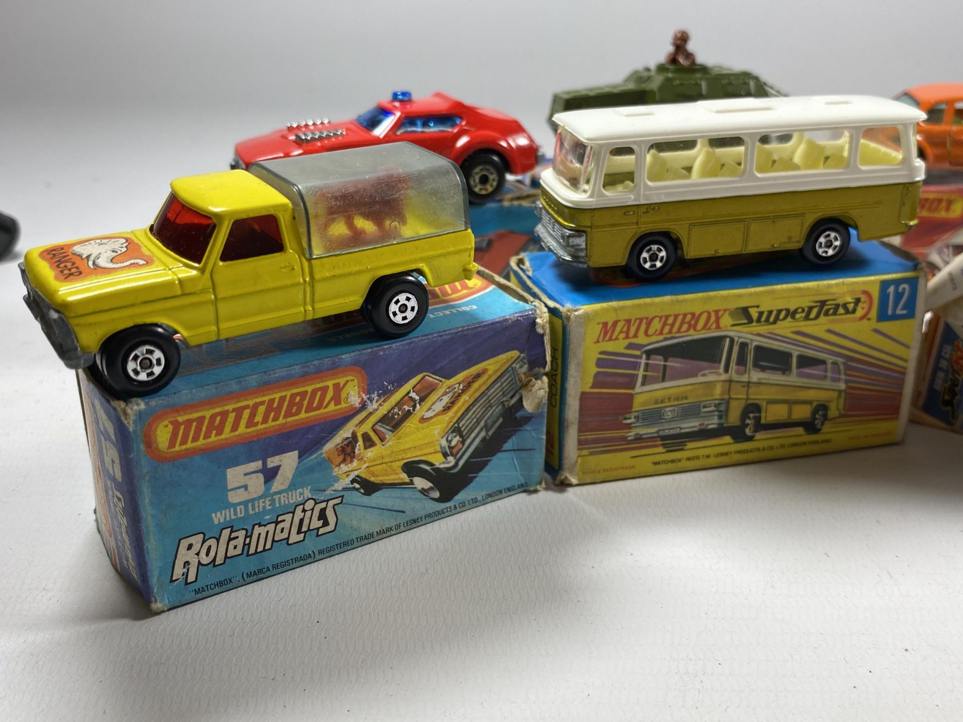A GROUP OF SEVEN BOXED MATCHBOX DIECAST MODELS TO INCLUDE ROLAMATIS & SUPERFAST EXAMPLES - Image 4 of 5