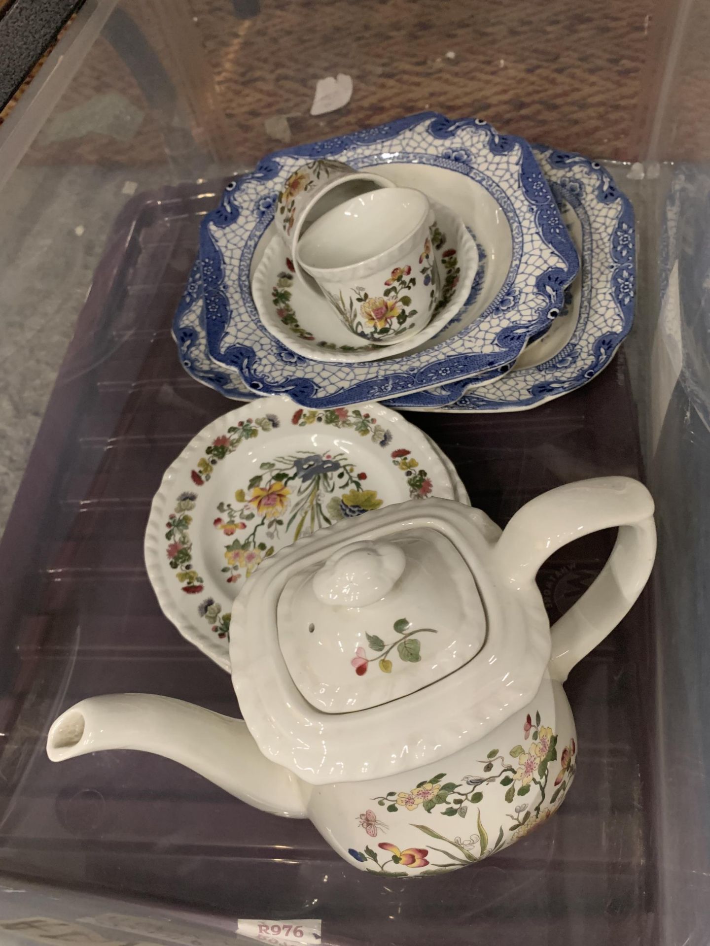TWO BOXES OF ASSORTED ADAMS CHINA DINNER WARE - Image 6 of 8