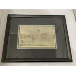 A FRAMED LIMITED EDITION LE CHATEAU HENRY IV BY PENCIL SIGNED BY CAVANAGH '70