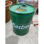 A VINTAGE CASTROL OIL DRUM