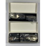 TWO BOXED HALLMARKED SILVER TEASPOONS