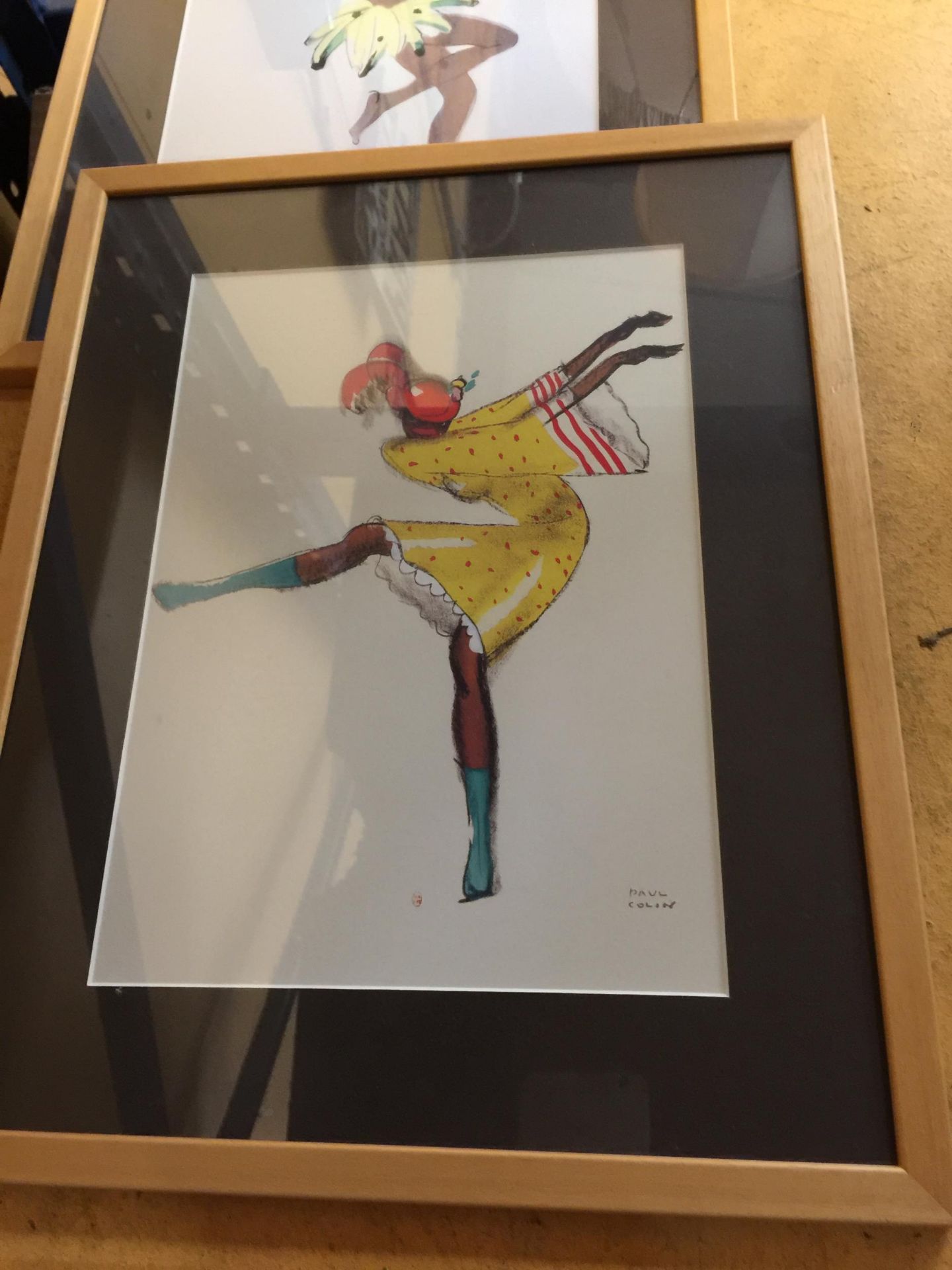 THREE PAUL COLIN BRIGHTLY COLOURED PRINTS OF DANCING LADIES - Image 2 of 3