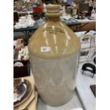 A LARGE STONEWARE I.C.I. CHEMICALS FLAGON HEIGHT APPROX 60CM