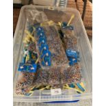 A BOX OF LOOM BANDS AND ACCESSORIES