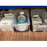 THREE BOXES OF ASSORTED BOXED COLLECTORS PLATES, COALPORT, ROBERT HERSEY ETC