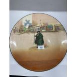 A LARGE ROYAL DOULTON 'TONY WELLER' CHARGER DIAMETER 34CM