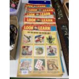 A LARGE QUANTITY OF 1960'S LOOK AND LEARN COMICS PLUS A LICHFIELD BOOK