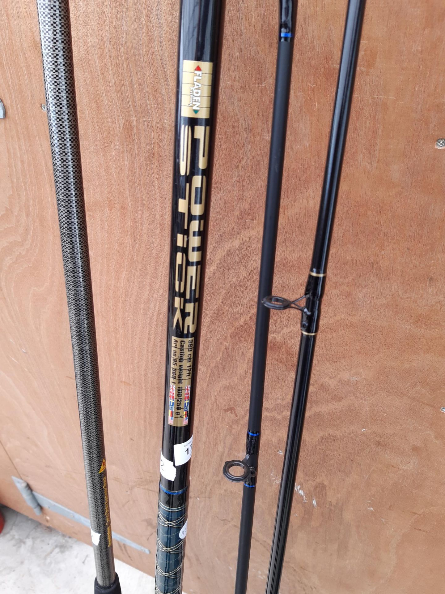 TWO BEACH FISHING RODS TO INCLUDE A FLADEN POWERSTICK 12FT AND A 12FT GRANDESLAM SEAMASTER TO ALSO - Image 3 of 4