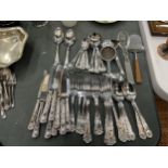 A QUANTITY OF KINGS DESIGN FLATWARE