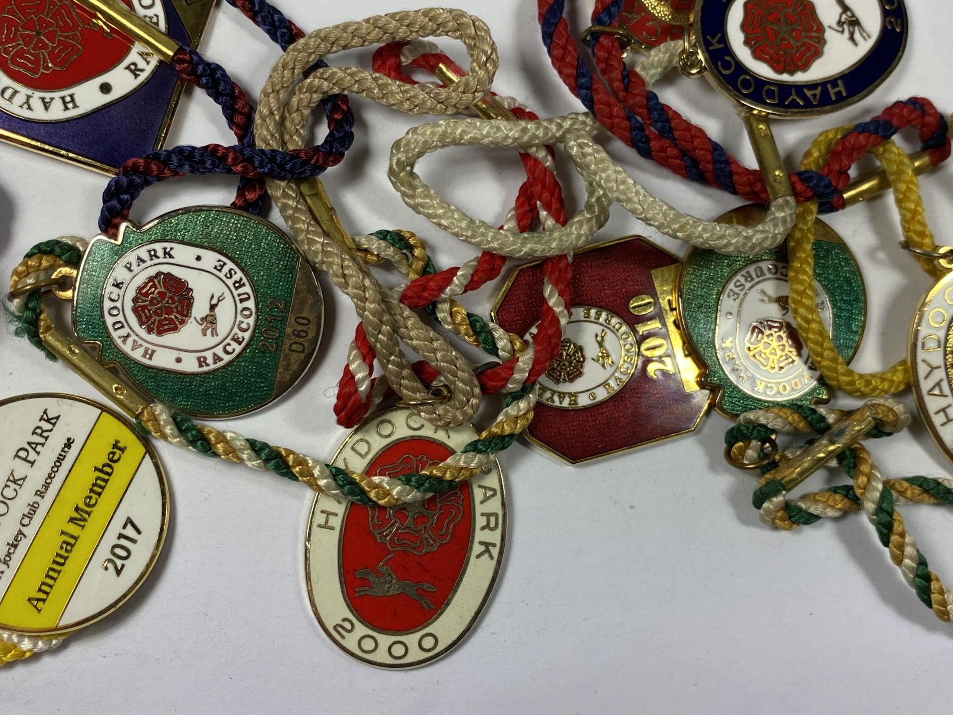 TEN HAYDOCK RACECOURSE BADGES - Image 2 of 2