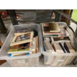 A QUANTITY OF FICTION AND NON FICTION BOOKS (TWO BOXES)