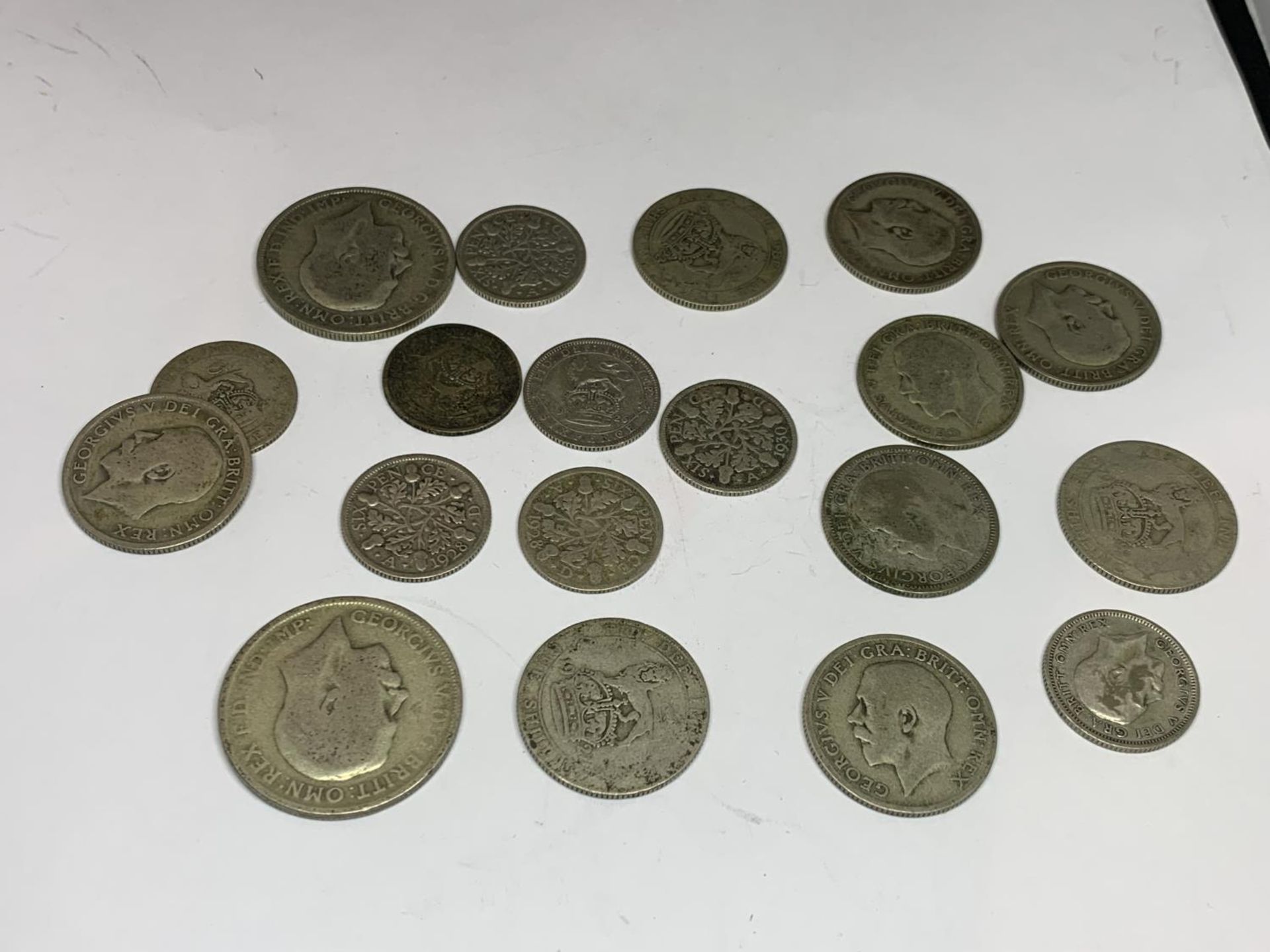 NINETEEN SILVER COINS