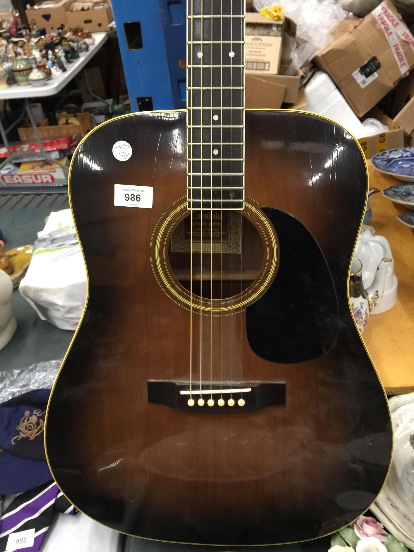 A LANDOLA ACCOUSTIC GUITAR - Image 3 of 3