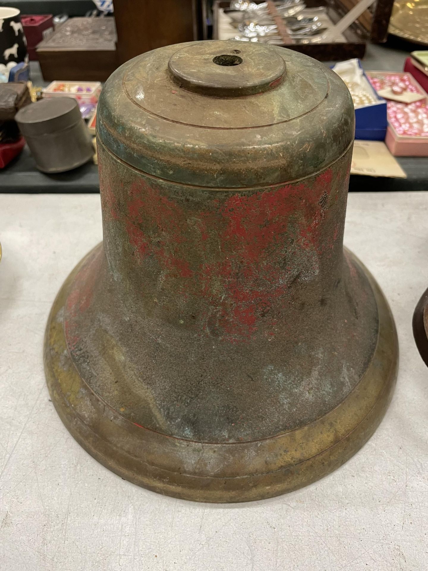 A LARGE BRASS SHIPS BELL