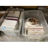 TWO BOXES OF ASSORTED BOXED COLLECTORS PLATES, WEDGWOOD ETC