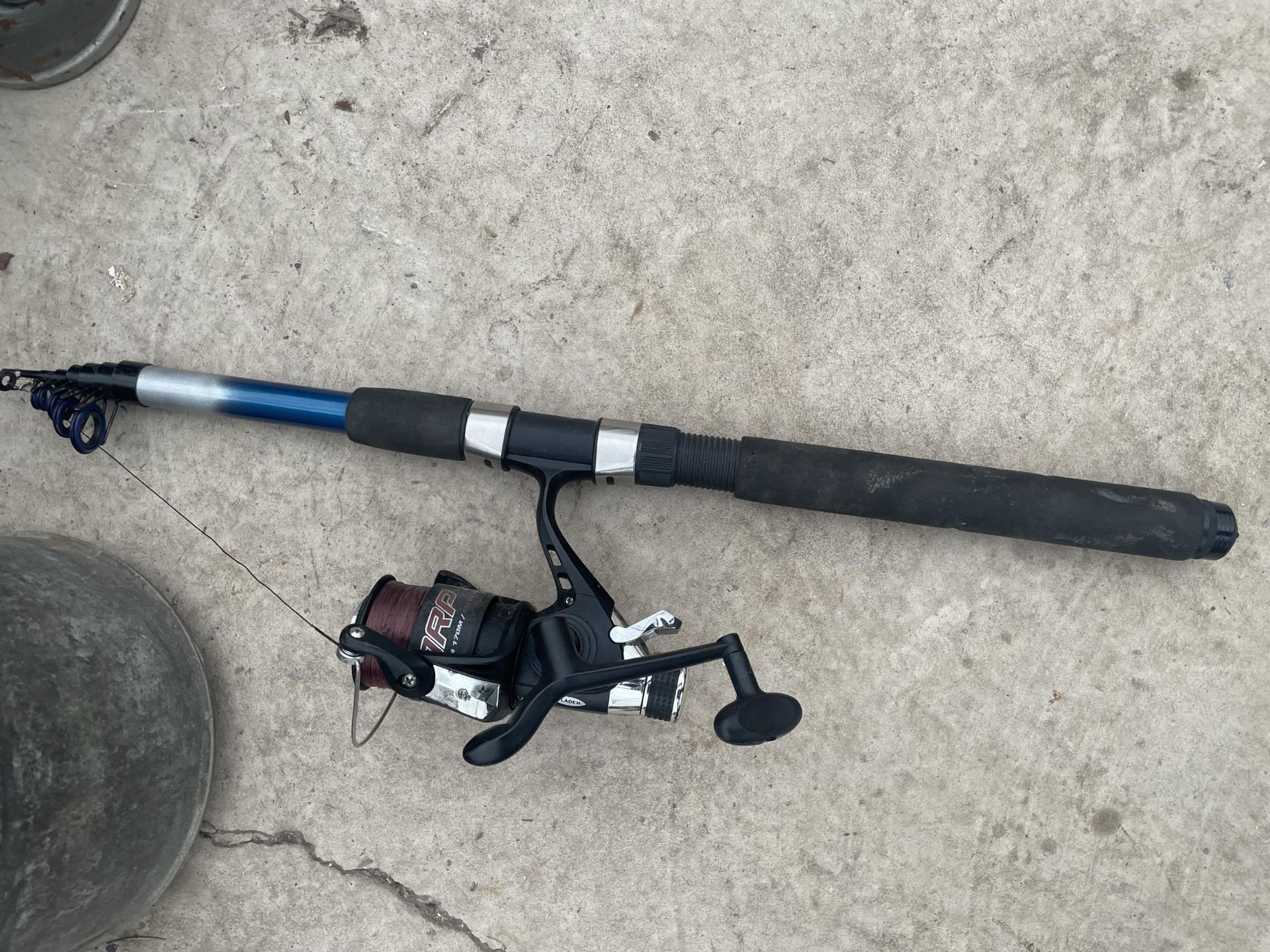 AN EXTENDABLE FISHING ROD AND REEL