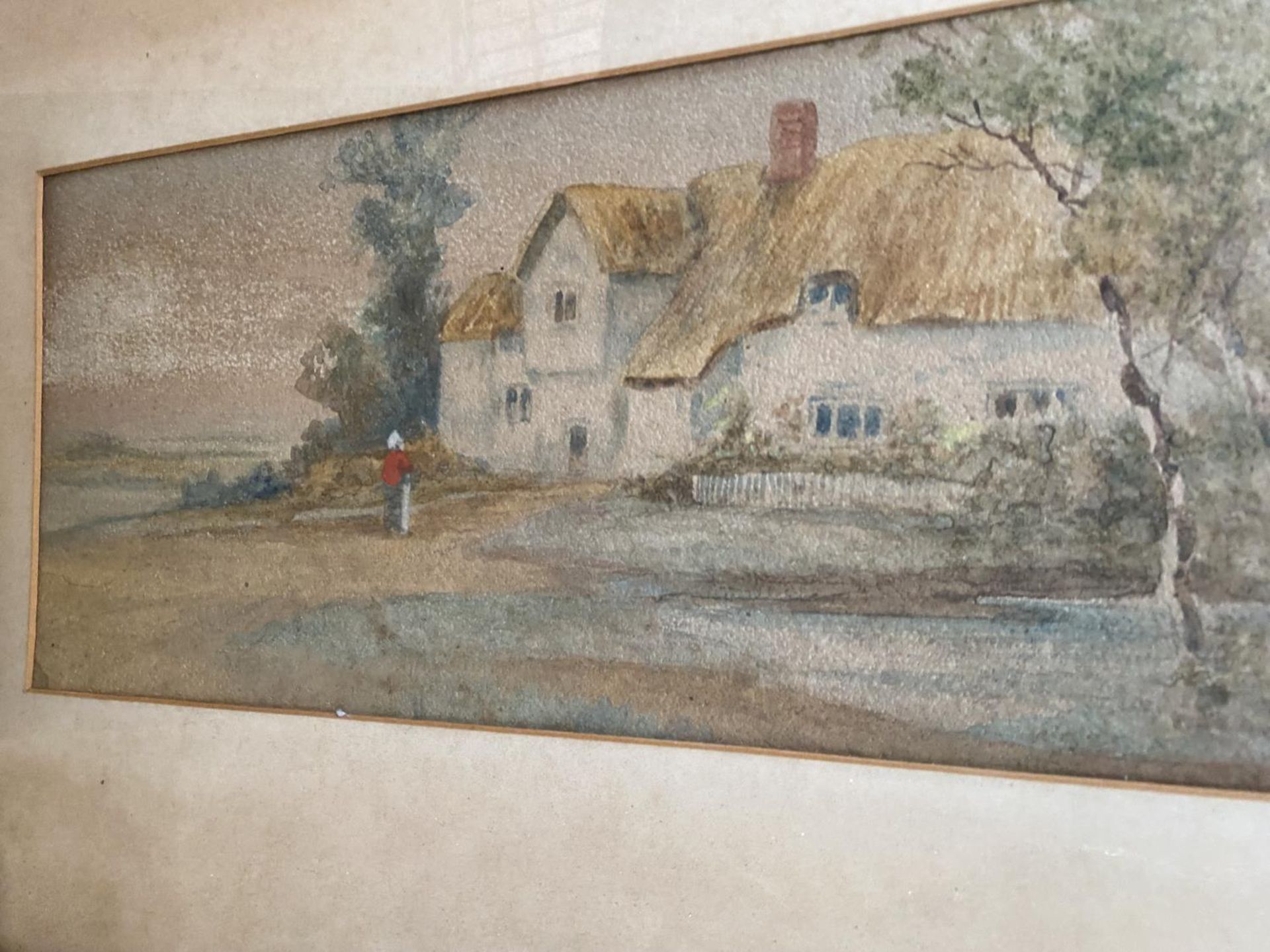 A PAIR OF 1930'S FRAMED WATER COLOURS - Image 3 of 3