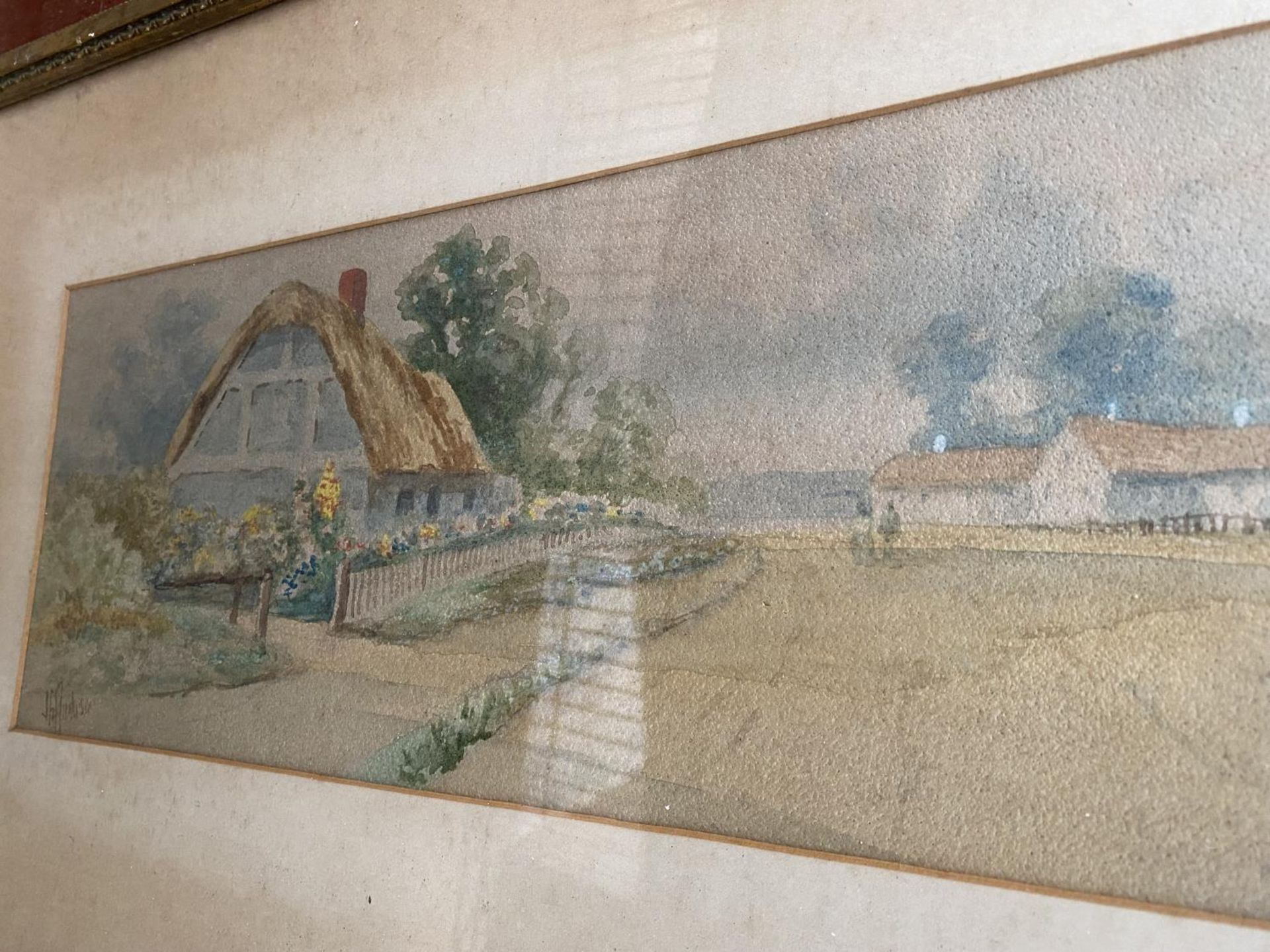 A PAIR OF 1930'S FRAMED WATER COLOURS - Image 2 of 3