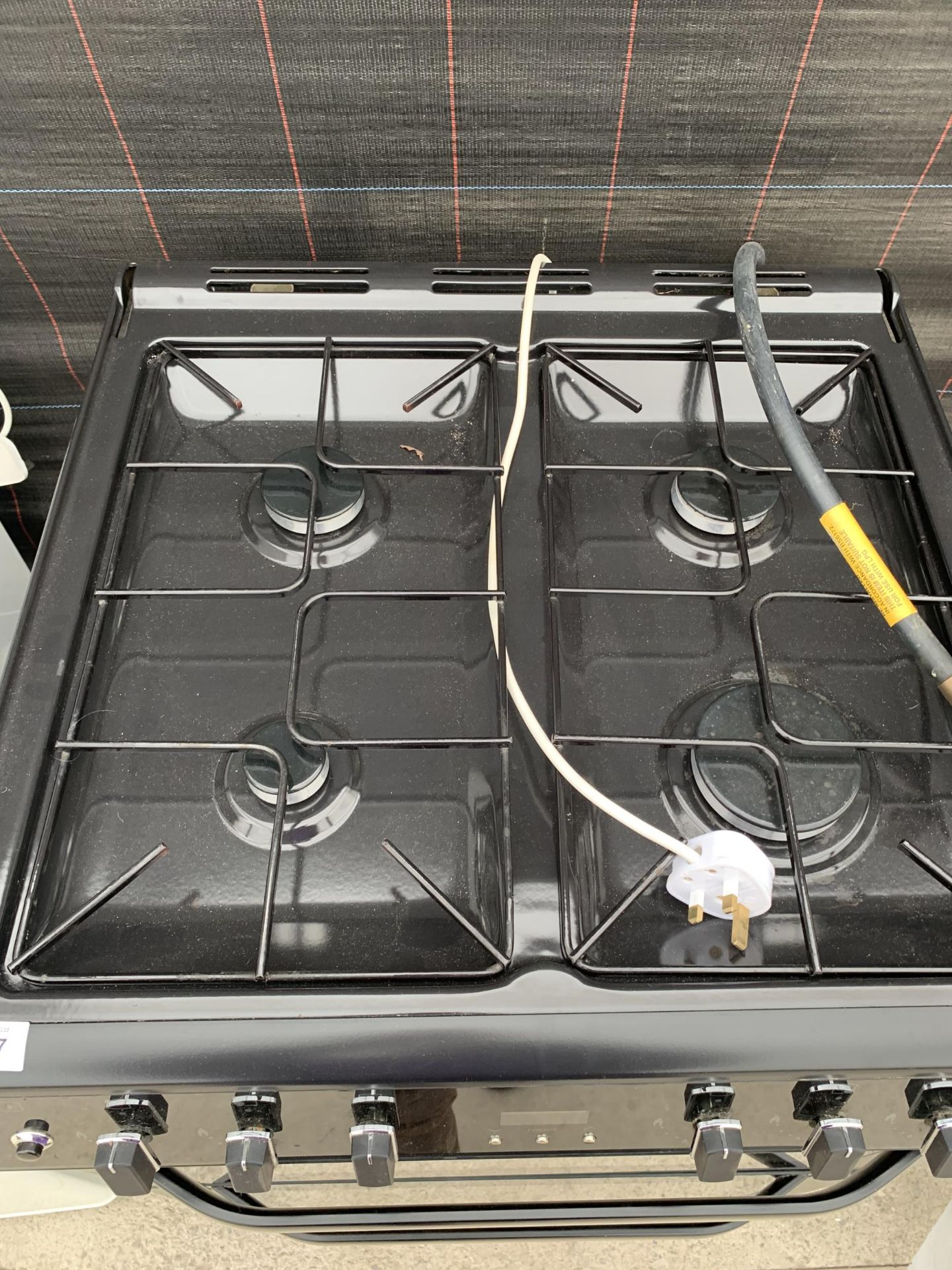 A BLACK BELLING DUEL FUEL COOKER AND HOB - Image 2 of 4