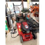 A MOUNTFIELD HP41 PETROL ENGINE LAWN MOWER COMPLETE WITH GRASS BOX