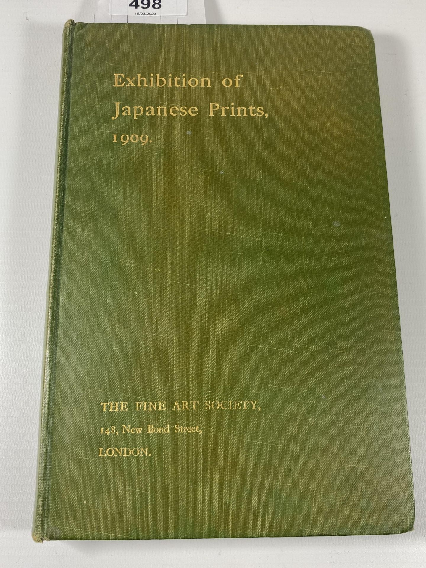 AN EXHIBITION OF JAPANESE PRINTS 1909 FINE ART SOCIETY BOOK