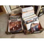 A LARGE ASSORTMENT OF VINTAGE LP RECORDS