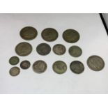 A QUANTITY OF SILVER COINS