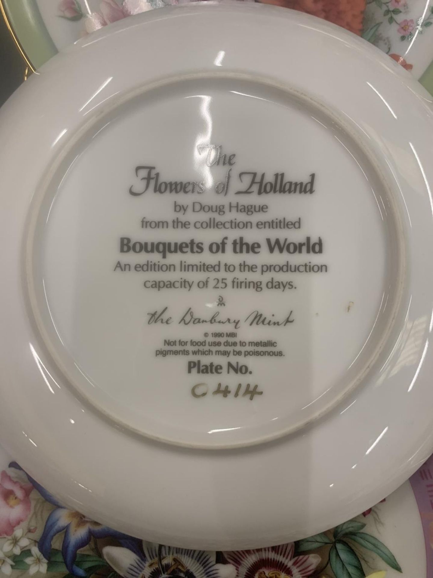 A COLLECTION OF CABINET PLATES TO INCLUDE DANBURY MINT 'BOUQUETS OF THE WORLD' - 10 IN TOTAL - Image 6 of 7